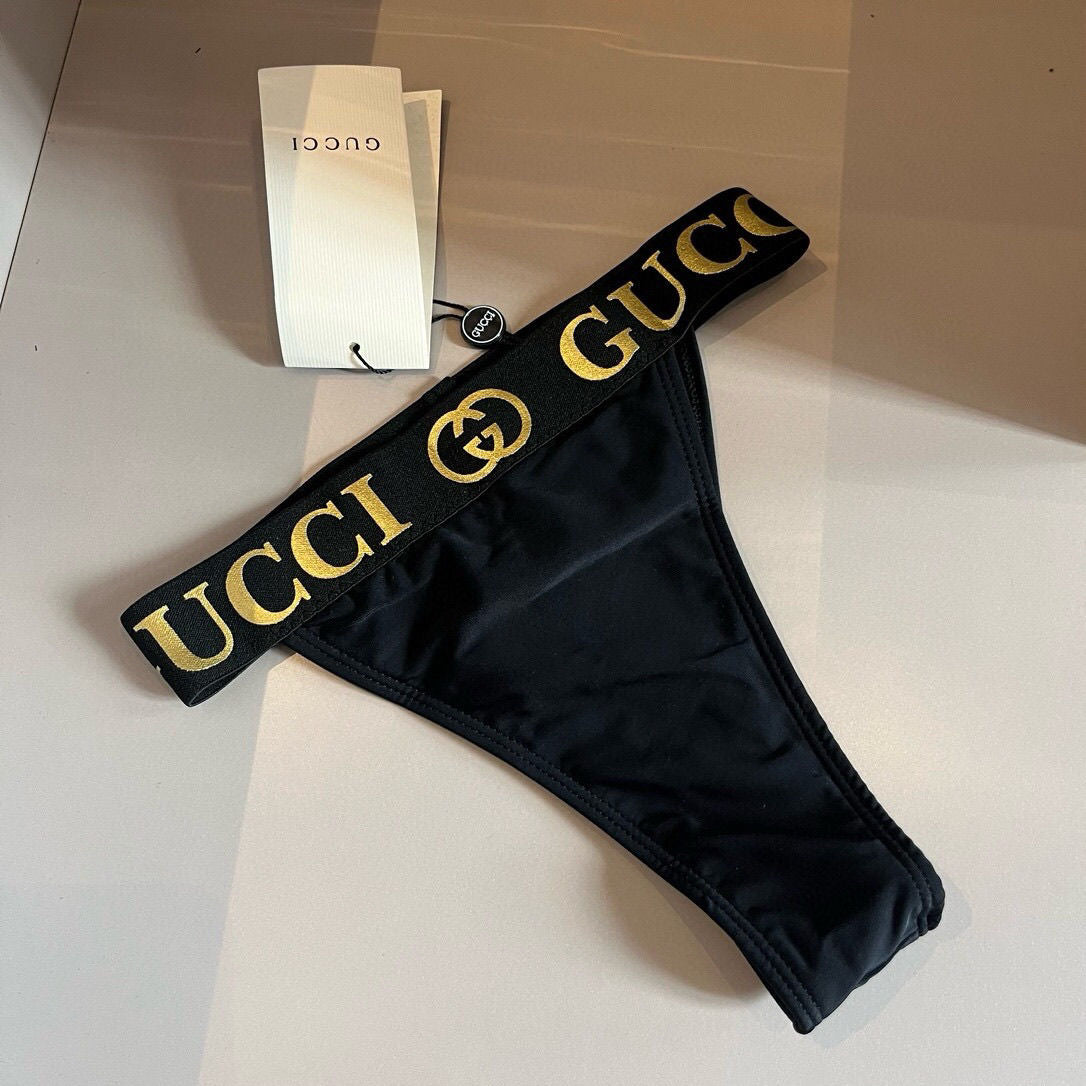 Wind golden letters sexy bikini set
