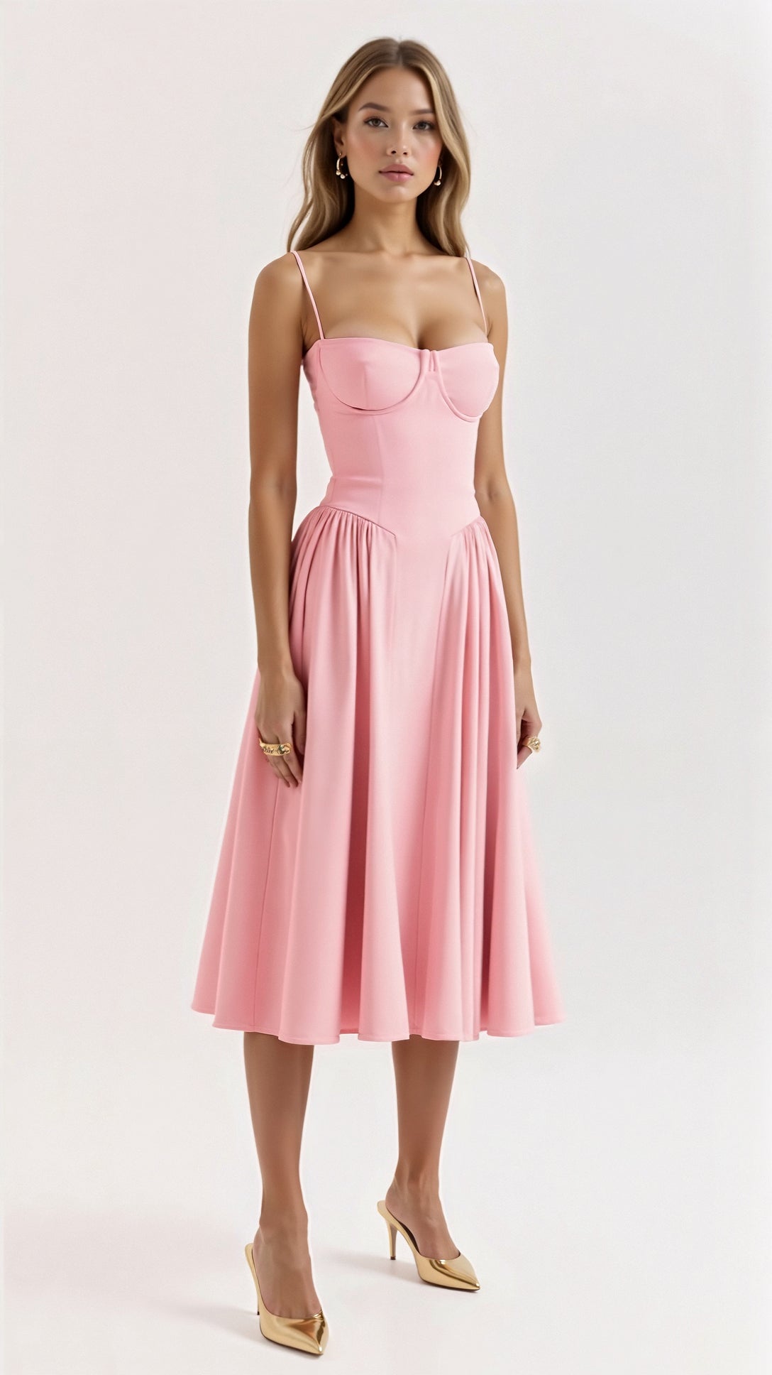 Odette Corset Midi Dress