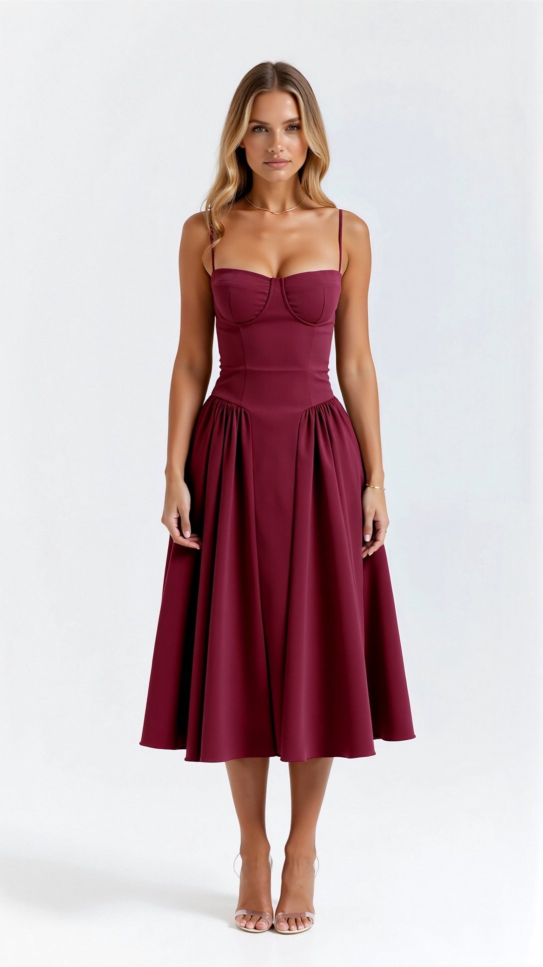 Odette Corset Midi Dress