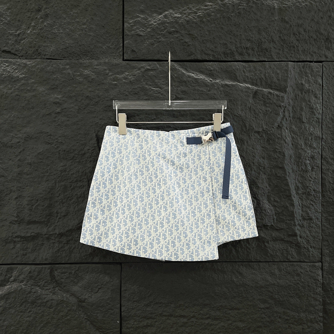 Vintage Monogram Short Skirt Pants