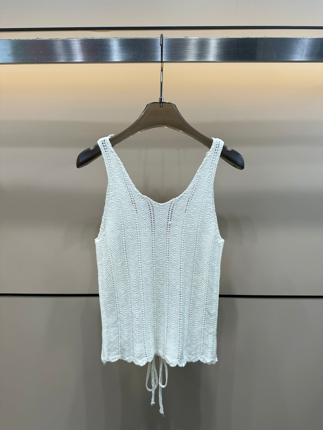 3D flower knitted vest