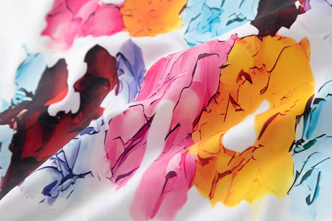 Watercolor print T-shirt