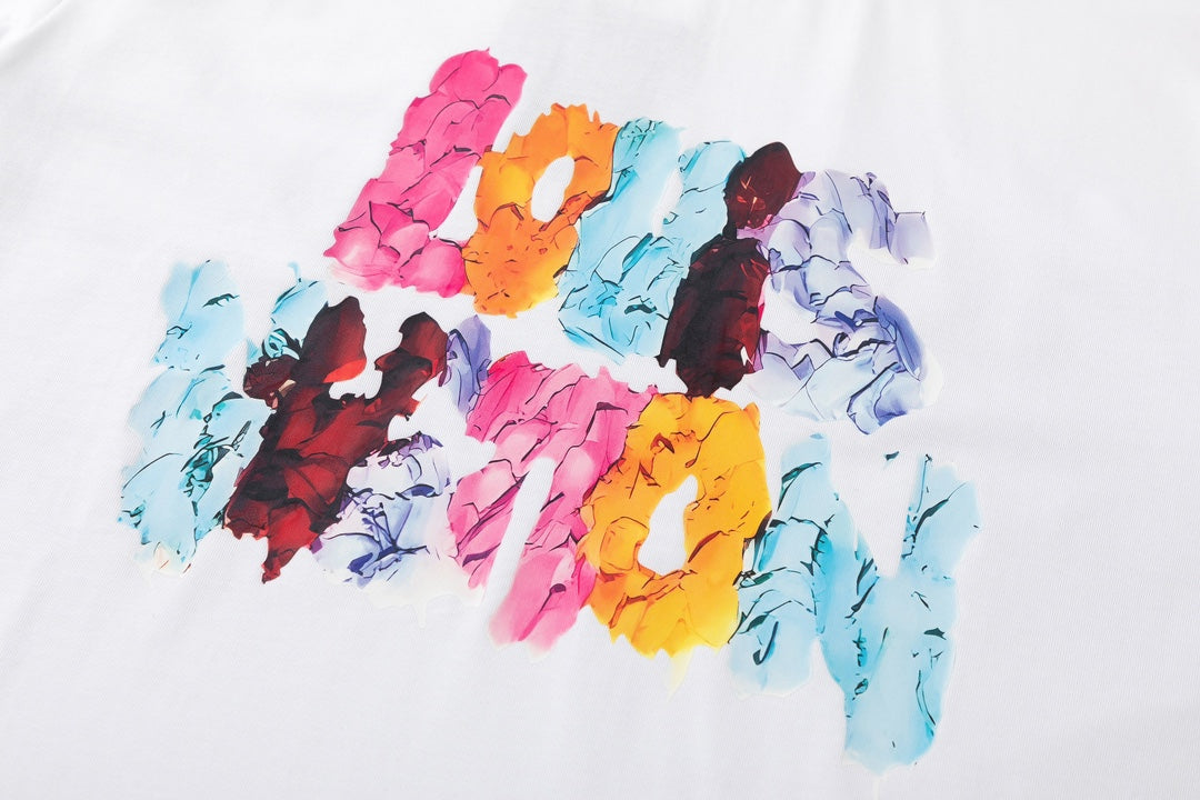 Watercolor print T-shirt