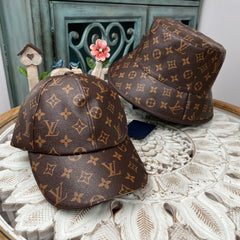 Classic Monogram Print Bucket Hat/Ball Cap