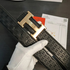 2 Colors  printed leather belt