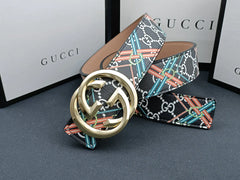 3 Colors  double G stripe calico belt