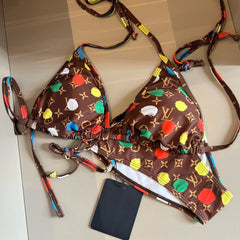 Cute Polka Dot Bikini Set