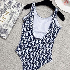 Classic printed lettering tankini