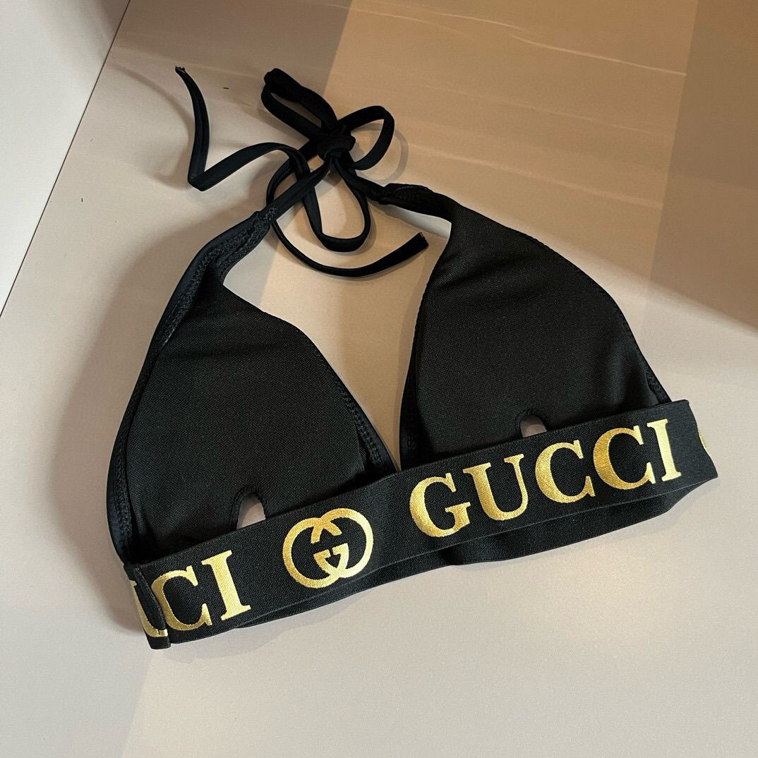 Wind golden letters sexy bikini set