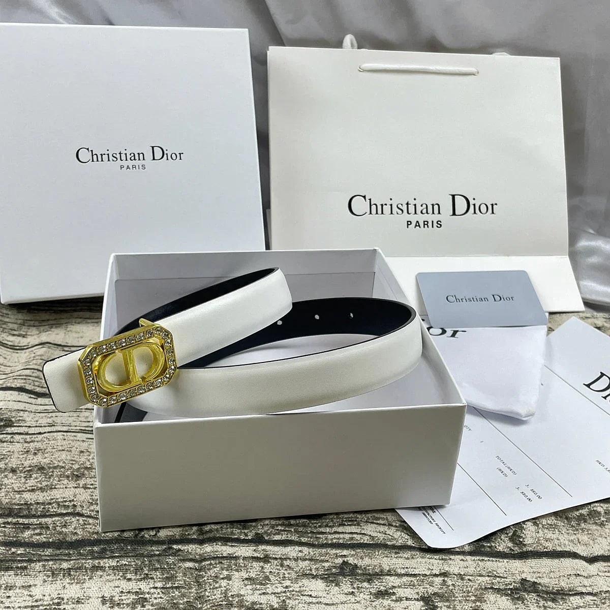 6 Colors  CD rhinestone plain belt