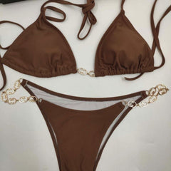Retro Print Bikini Set