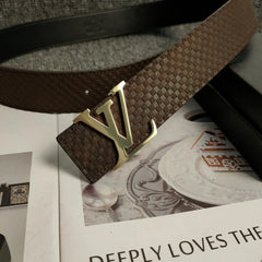 3 Colors  Black Leather Belt