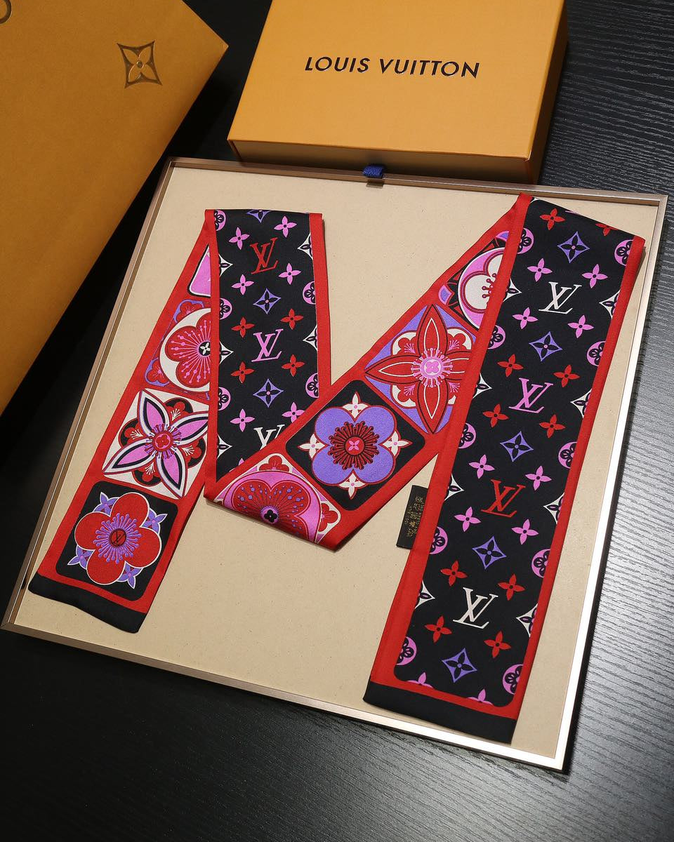 Vintage silk double ribbon