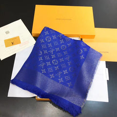 Classic Silk Blue Shawl
