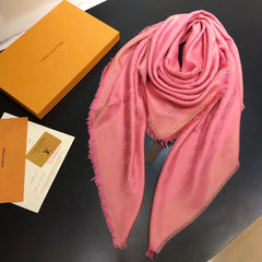 Classic Silk Rose Red Shawl