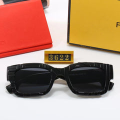 New Square Embossed Sunglasses