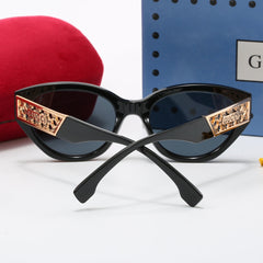Cat-Eye Hollow Temple Sunglasses