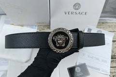 4 Colors  lion head double-sided lychee pattern belt