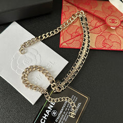 Shiny Diamond Chunky Necklace