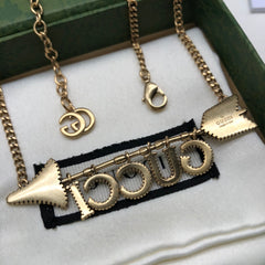 Personalized Arrow Diamond Necklace