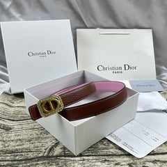 6 Colors  rhinestone CD lychee pattern double-sided belt