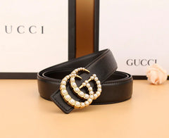 2 styles of  double G pearl belt