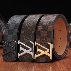 3 Colors  printed letter leather belt