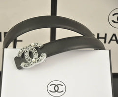 6 color  rhinestone pearl letter belt