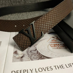 3 Colors  Black Leather Belt