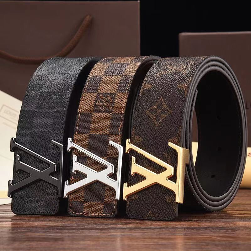 3 Colors  printed letter leather belt