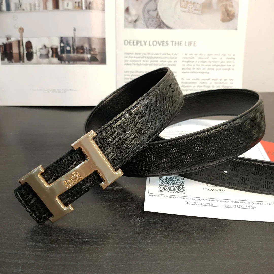2 Colors  printed leather belt
