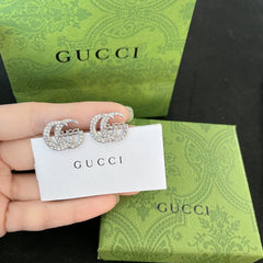 Elegant Sparkling Diamond Stud Earrings