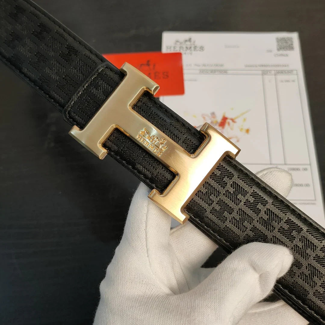 2 Colors  printed leather belt