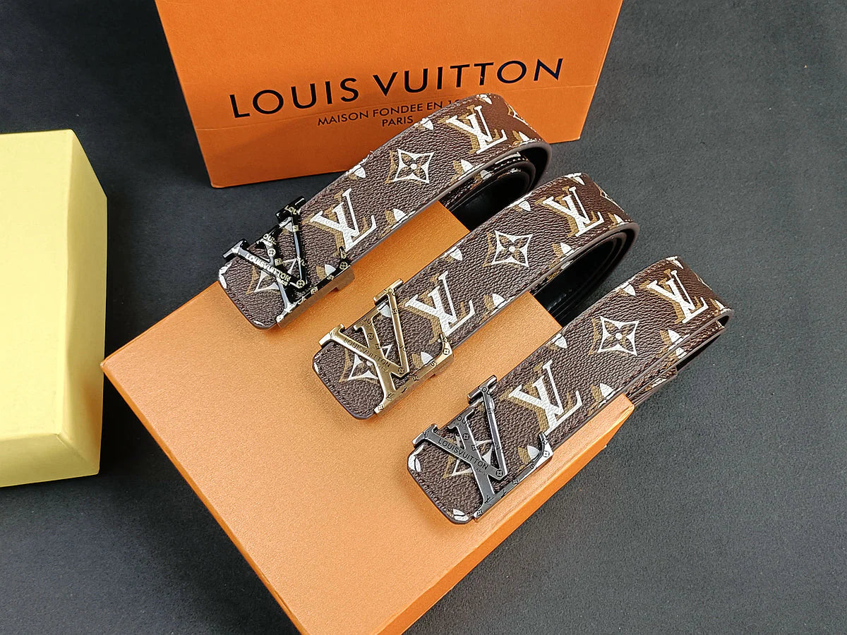 3 Colors   four-leaf clover double shadow printed belt
