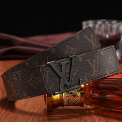 3 Colors  printed letter leather belt
