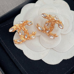 Ear of Rice Diamond Earrings