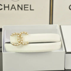 6 color double C pearl rhinestone belt