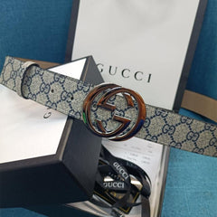 3 Colors  Double G Leather Belt