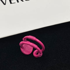 Personalized Pink Avatar Open Ring