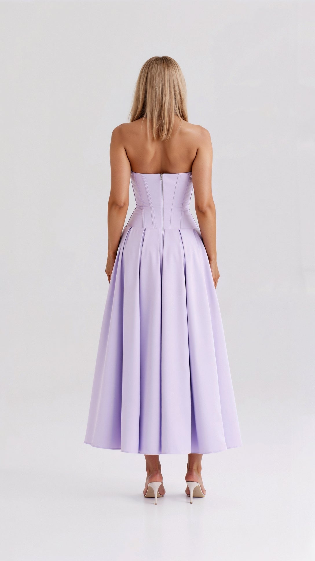 Celestia Strapless Midi Dress