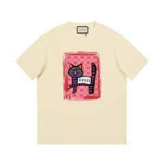 Cat Print T-Shirt