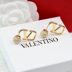 crystal ball earrings