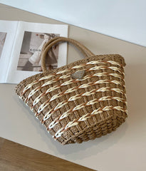 Vegetable basket straw bag