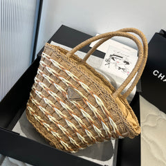 Vegetable basket straw bag