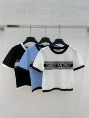 Summer knitted short sleeves