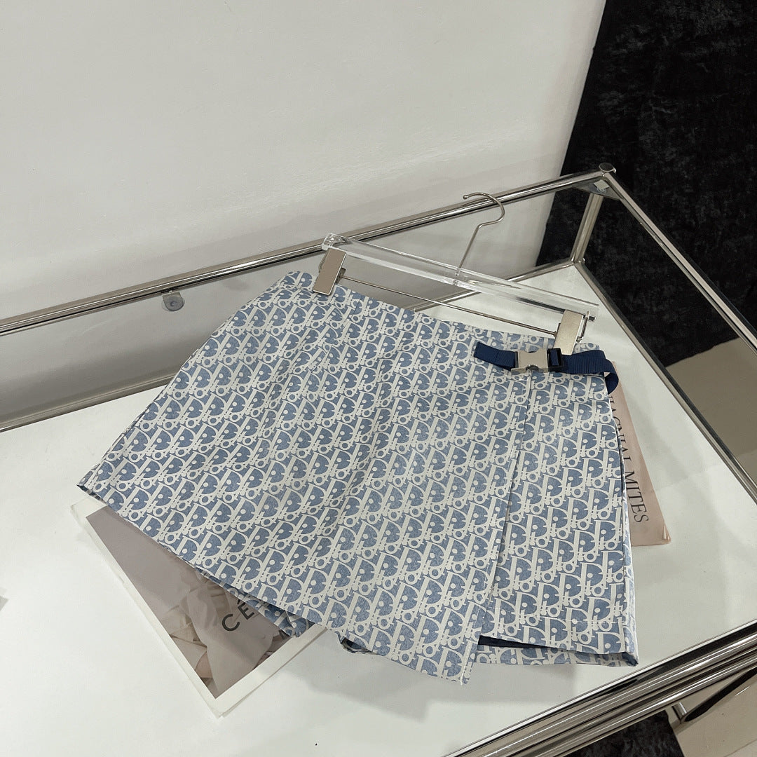 Vintage Monogram Short Skirt Pants