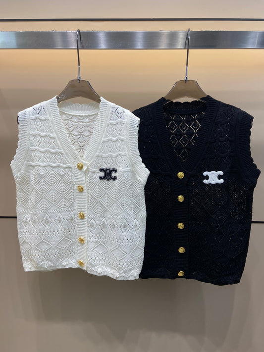 Arc de Triomphe knitted vest