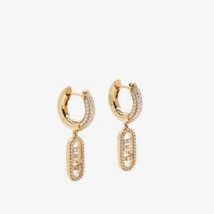 O'Lock Crystal Diamond Earrings