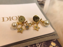 Crystal pendant earrings