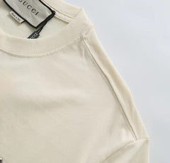 Orange embossed T-shirt